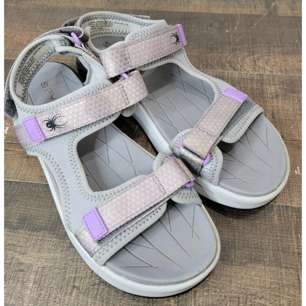 Spyder Panama Sport Sandals Women's Purple Grey Size US 7 M